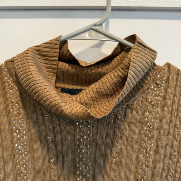 Requirements Brown Cowl Neck Sweater - Picture 4 of 8